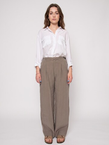 elvine Baggy Bukser 'LANA' i brun: forside