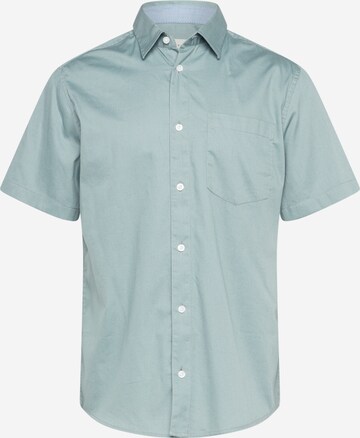 Coupe regular Chemise 'Bedford' TOM TAILOR en gris : devant