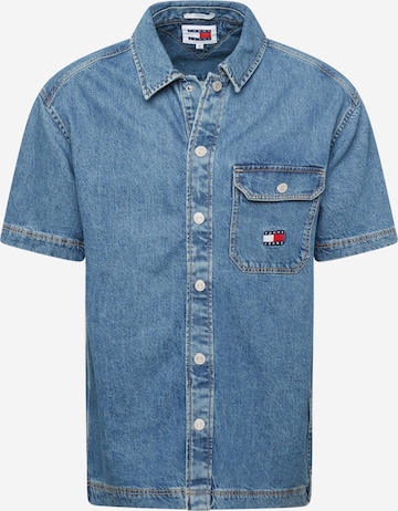 Tommy Jeans Klasický střih Košile – modrá: přední strana