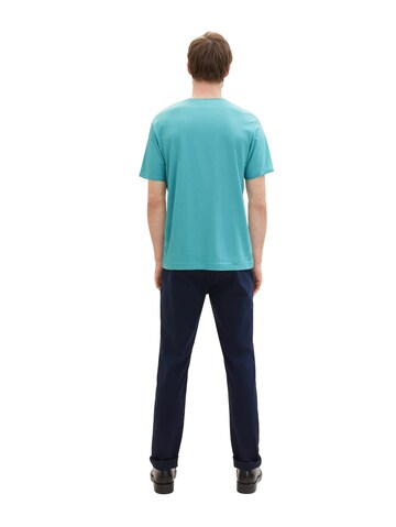 TOM TAILOR Slimfit Chinohose in Blau