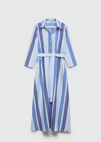 MANGO Shirt Dress 'Marina' in Blue: front