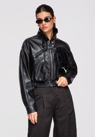 Veste mi-saison 'OW-JAFL-0107' Ombre en noir : devant