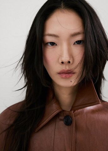 MANGO Mantel 'Pol' in Braun