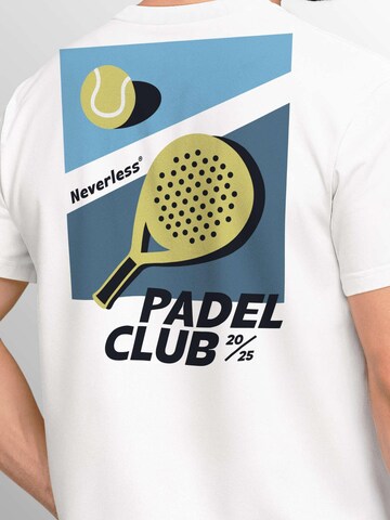 Neverless Shirt 'Padel Club' in White