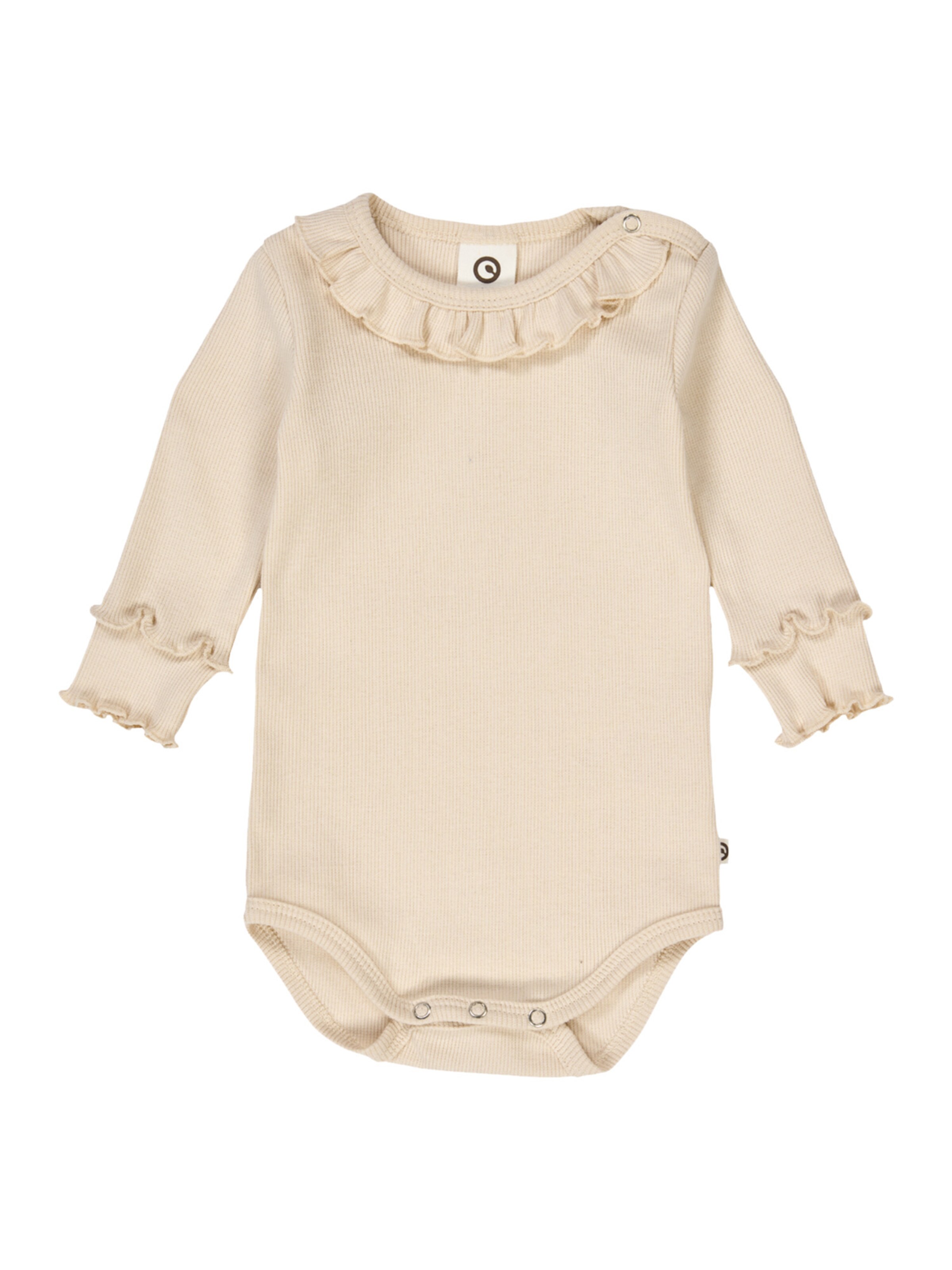 Tutina / body per bambino di Müsli by GREEN COTTON in beige: frontale