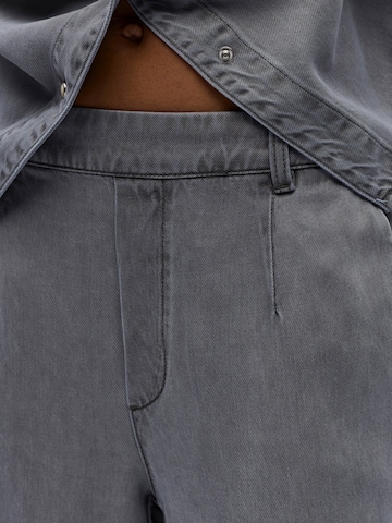 OBJECT Zvonové kalhoty Džíny 'OBJFRAME LISA' – šedá