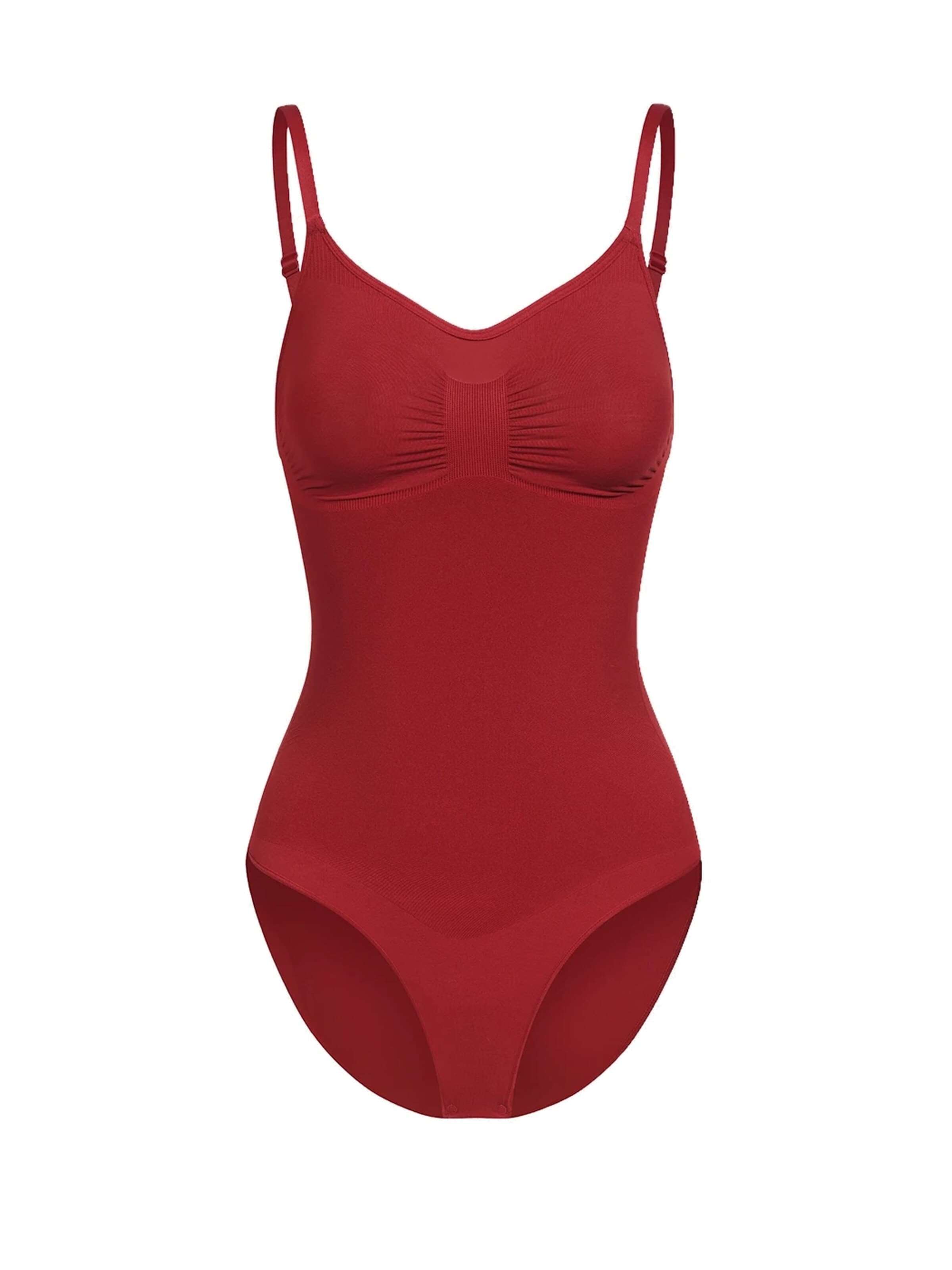 cfab Shapingbody 'Bodysuit Sculpting Shapewear mit Slip' in Rood: voorkant