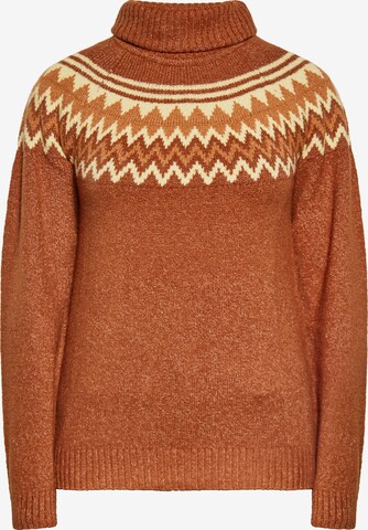 IZIA Sweater in Brown: front