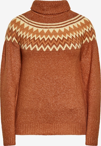 Pull-over IZIA en marron : devant