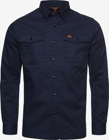 Superdry Regular Fit Hemd 'Miller' in Blau: predná strana