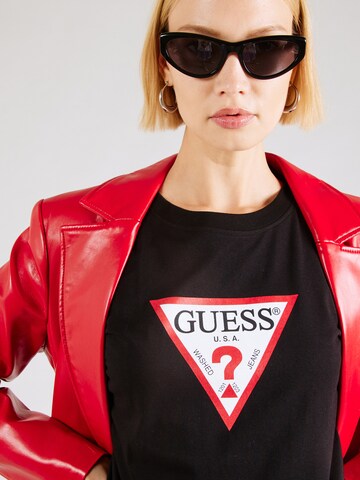GUESS JEANS T-Shirt 'ICONIC' in Schwarz