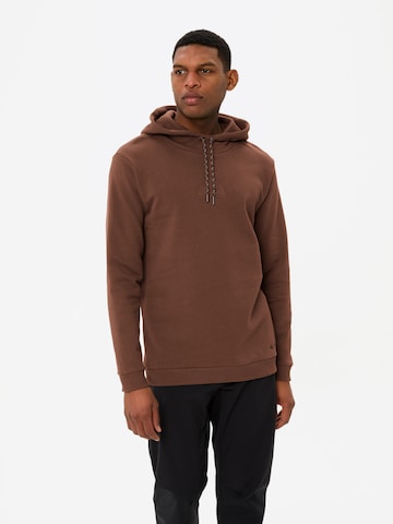 VAUDE Sports sweatshirt 'Manukau' in Brown: front