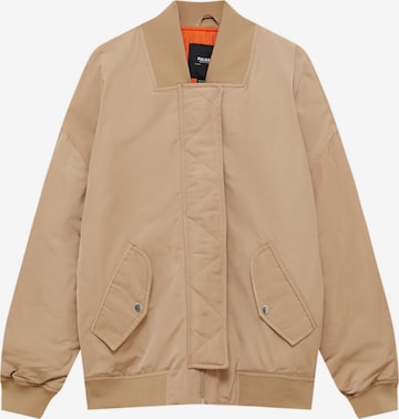 Pull&Bear Tussenjas in Beige: voorkant