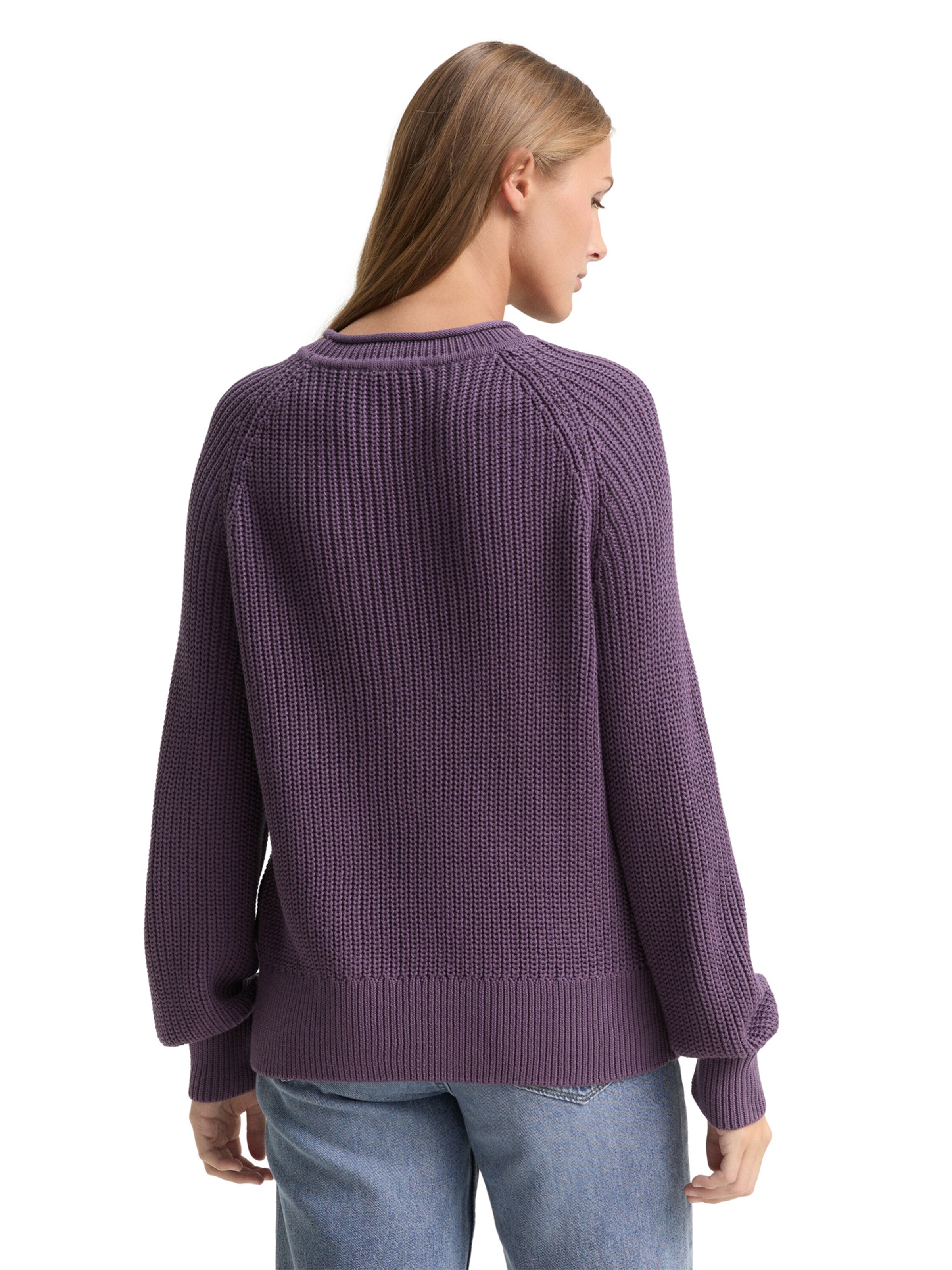 TOM TAILOR DENIM Sweater in Purple