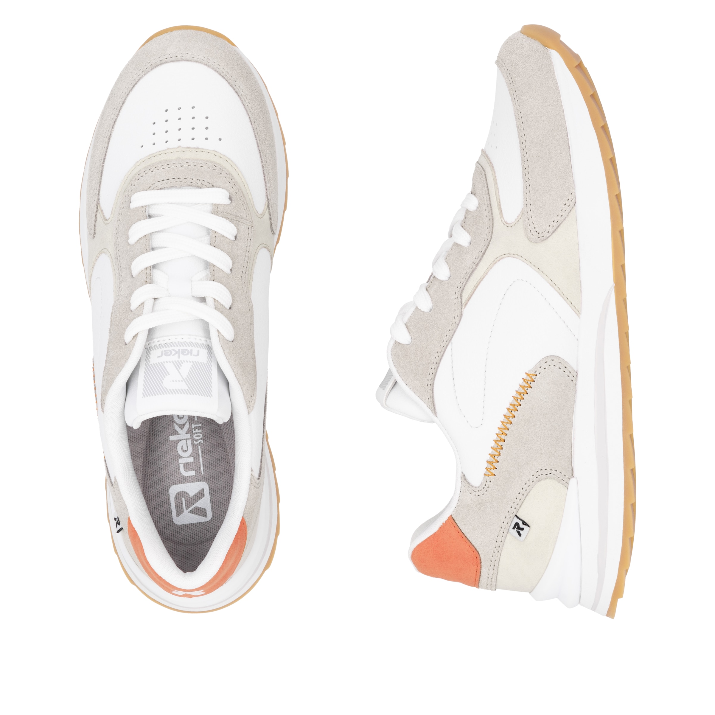 Rieker Platform trainers in White