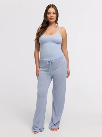 cfab Loosefit Broek 'Flow Pant' in Blauw: voorkant