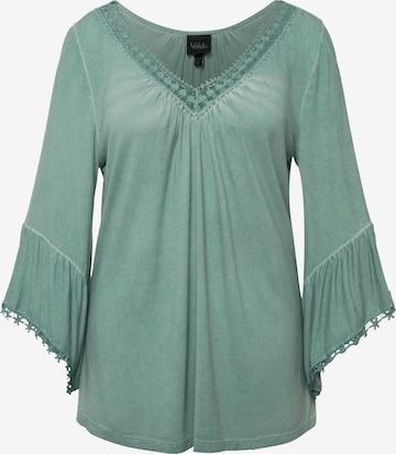 Ulla Popken Blouse in Blauw: voorkant