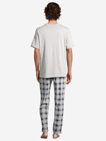 SCHIESSER Pyjama kurz 'Night & Home' in Grau