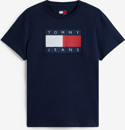 Tommy Jeans Majica u mornarsko plava / rubin crvena / bijela, Pregled proizvoda