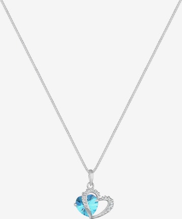 ELLI Ketting 'Herz' in Blauw