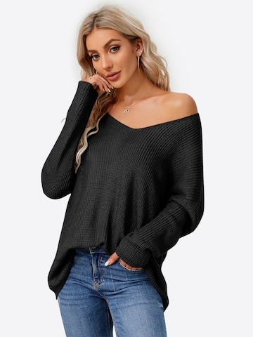 Imily Bela Pulover | črna barva: sprednja stran