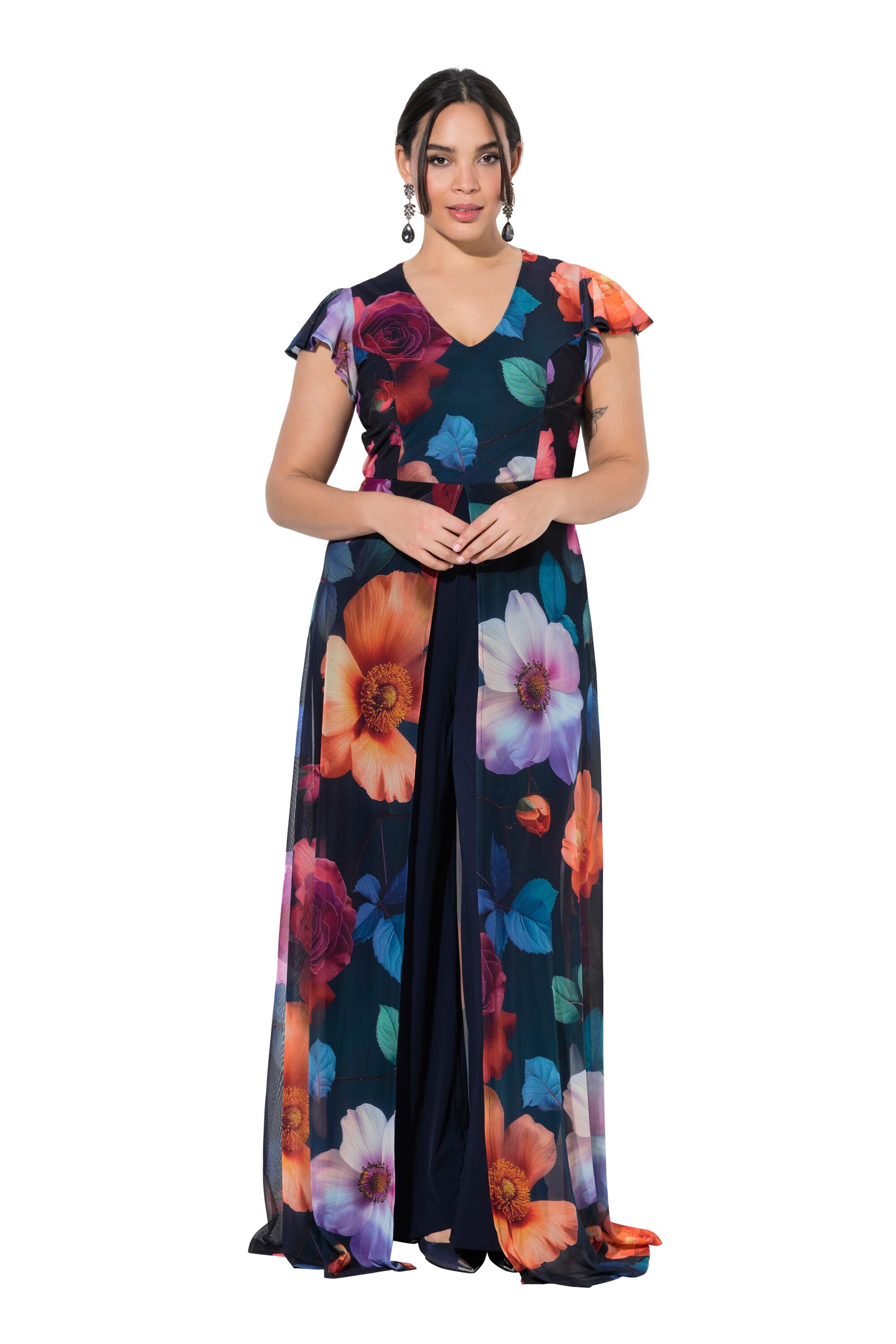 Ulla Popken Jurk in Gemengde kleuren: voorkant