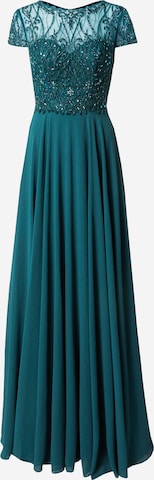 LUXUAR - Vestido de noche en verde: frente