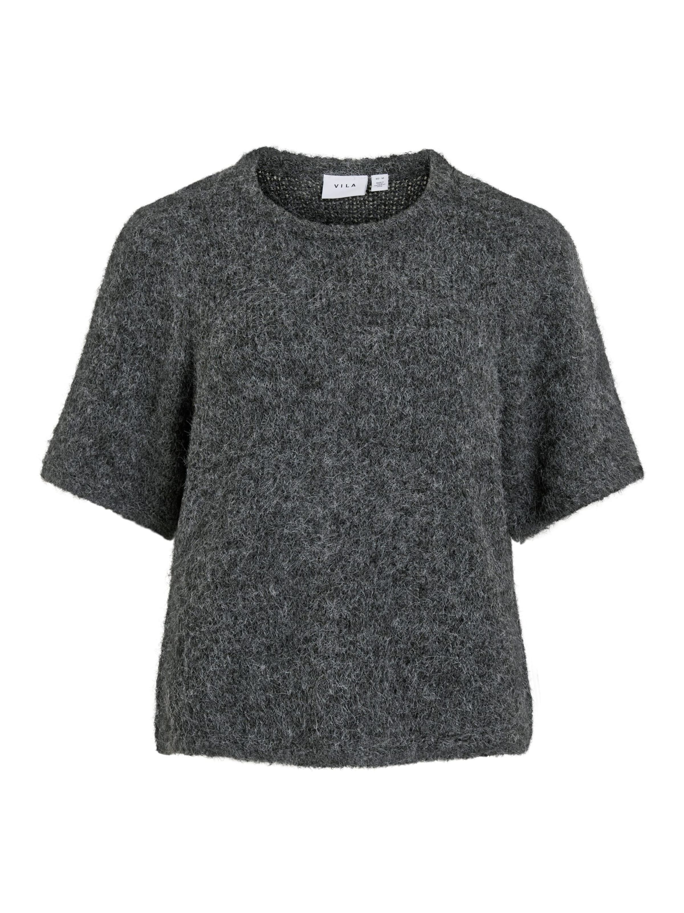 VILA Trui 'VIMarley' in Grijs: voorkant