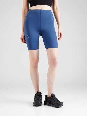 On Skinny Sportbroek in Blauw: voorkant