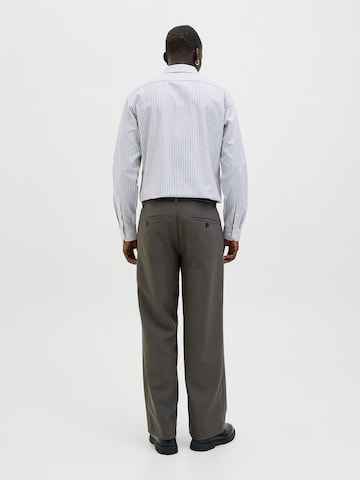 JACK & JONES Slim fit Button Up Shirt 'JPRBLAPARKER' in White