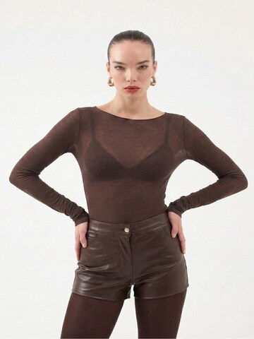 HOLLY LOLLY Shirt in Brown: front