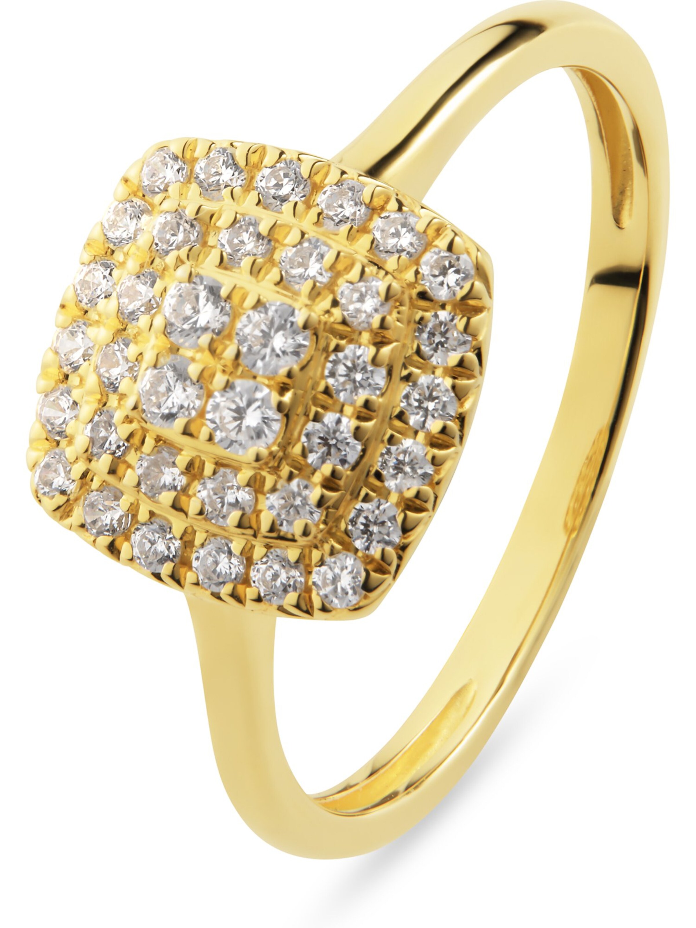 CHRIST Ring in Gelb: Vorderseite