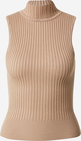 Top 'Claire' di ABOUT YOU x Antonia in beige: frontale