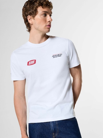 Red Bull Racing x Pepe Jeans Shirt in Wit: voorkant
