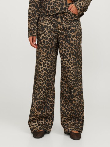 JJXX Wide leg Pants 'SARAH TOKYO' in Beige: front