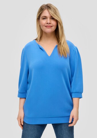 s.Oliver Sweatshirt in Blauw: voorkant