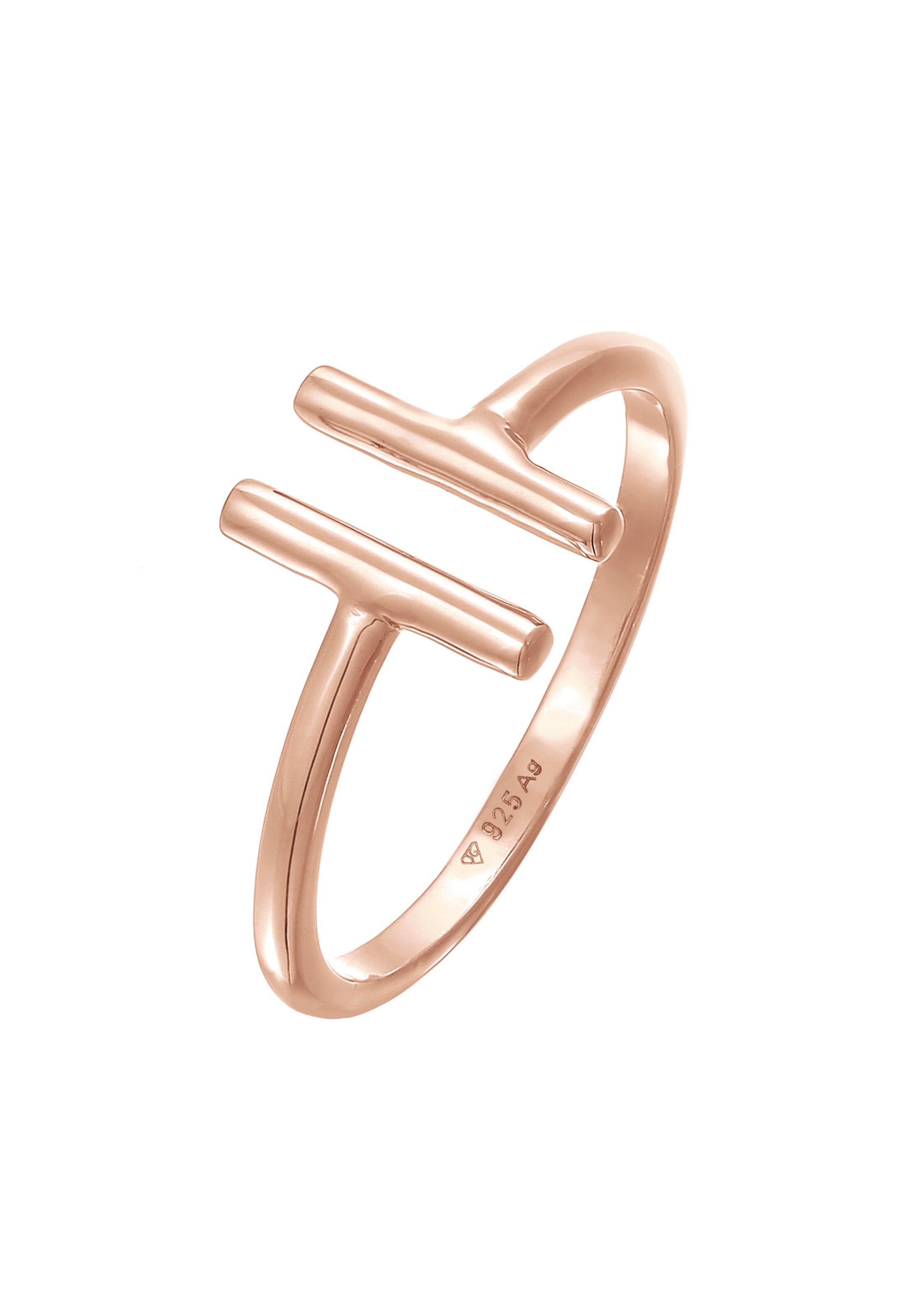 ELLI Ring 'Geo' in Gold: front