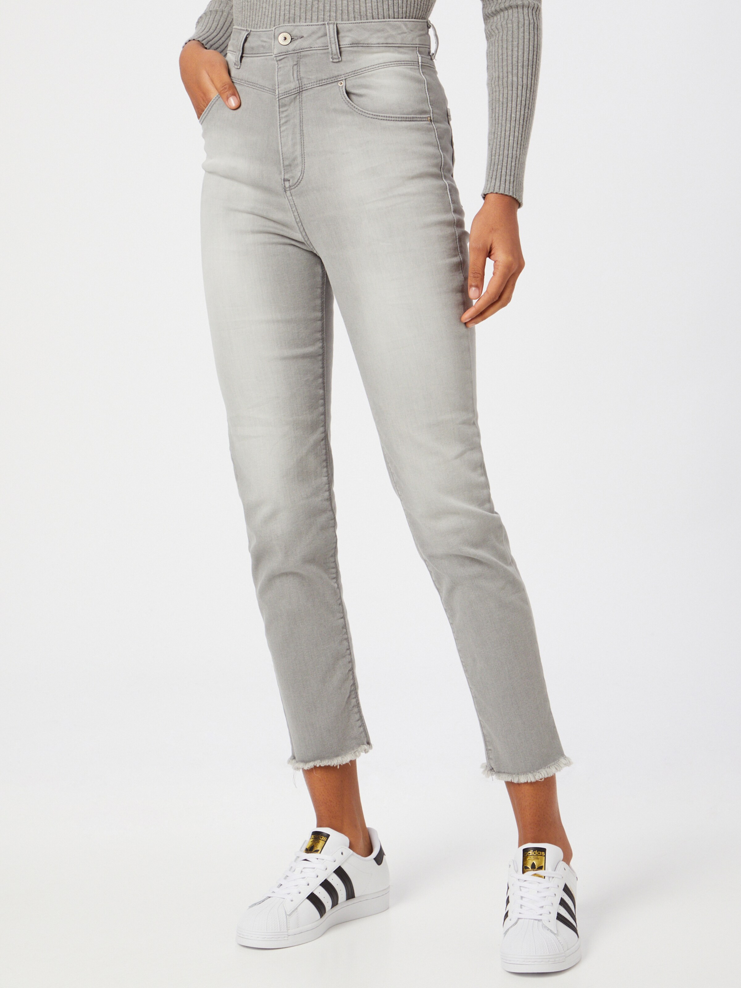 Frauen Große Größen LTB Jeans 'ARLIN' in Grau - LC73781