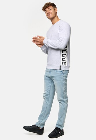 INDICODE JEANS Sweatshirt 'Nilon' in Grijs