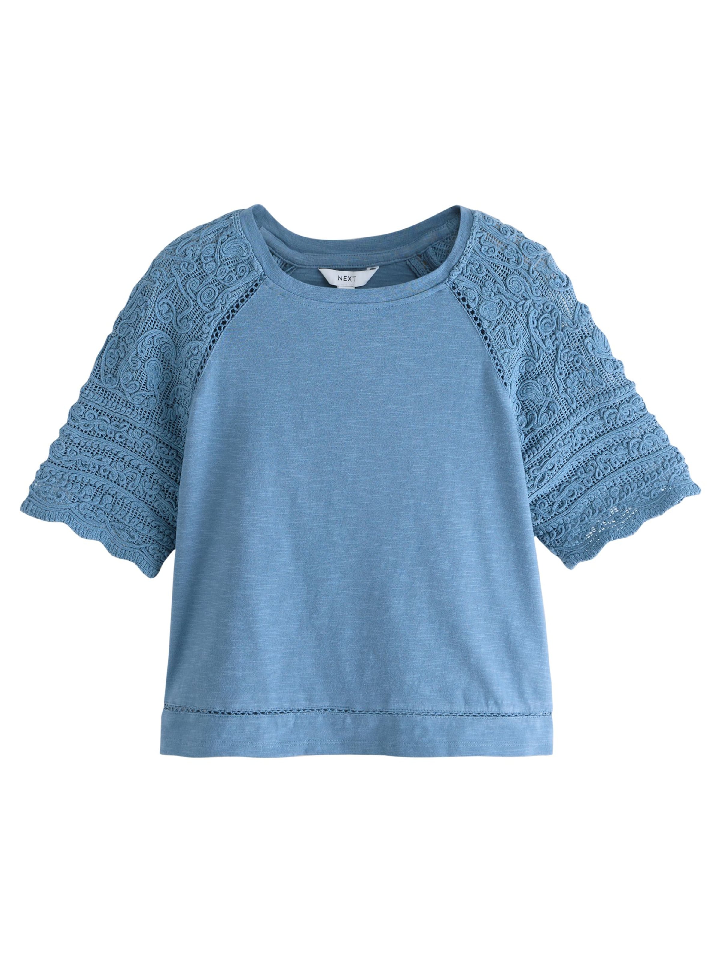 Next Shirt in Blau: Vorderseite