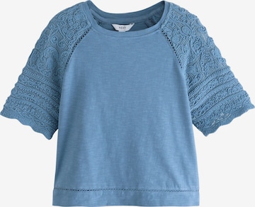 Next Shirt in Blau: Vorderseite