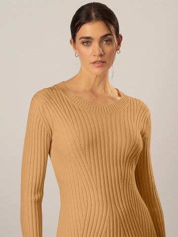 APART Knitted dress in Brown