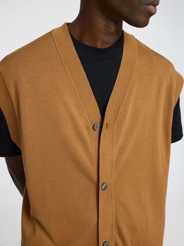 Gilet SELECTED en marron