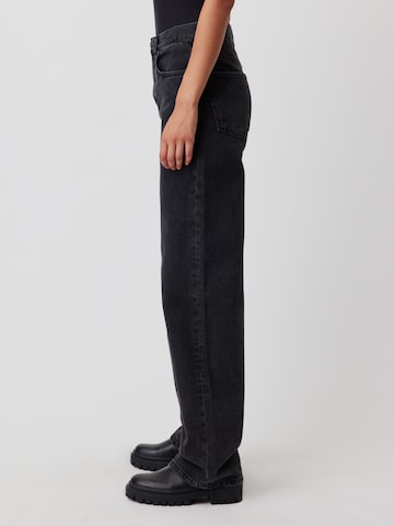 Wide leg Jeans 'Cleo' di LeGer by Lena Gercke in nero