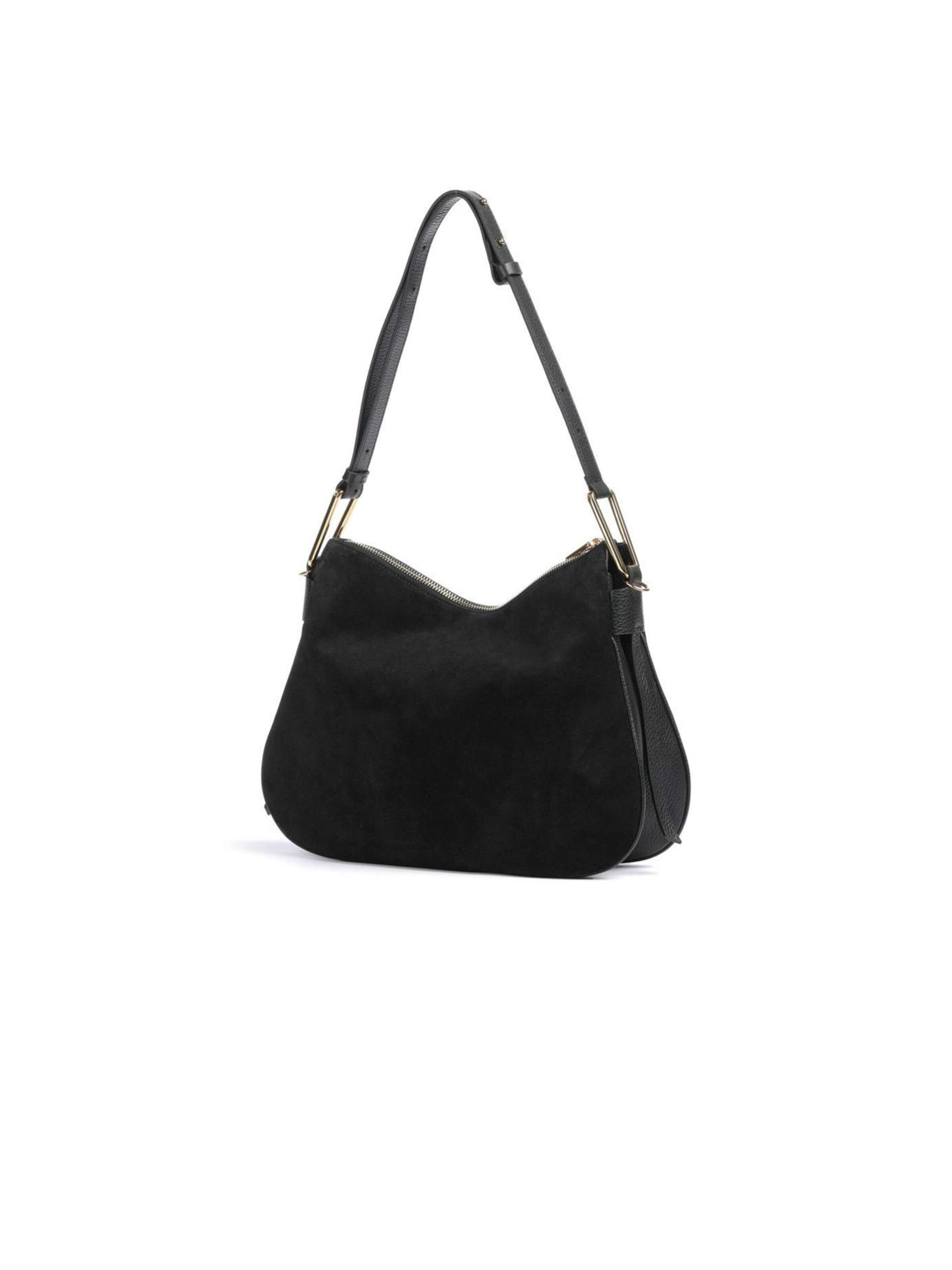 Borsa a spalla 'Magie Suede Bim 36x24x10.5 cm' di Coccinelle in nero