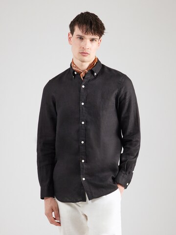 SCOTCH & SODA Средняя посадка Рубашка 'Core' в Черный: спереди