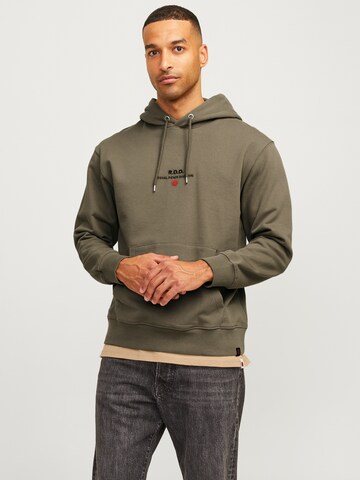 JACK & JONES Свитшот 'JJRDDBENJAMIN' в Зеленый: спереди