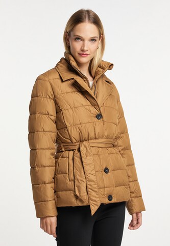 DreiMaster Klassik Winterjas in Beige: voorkant