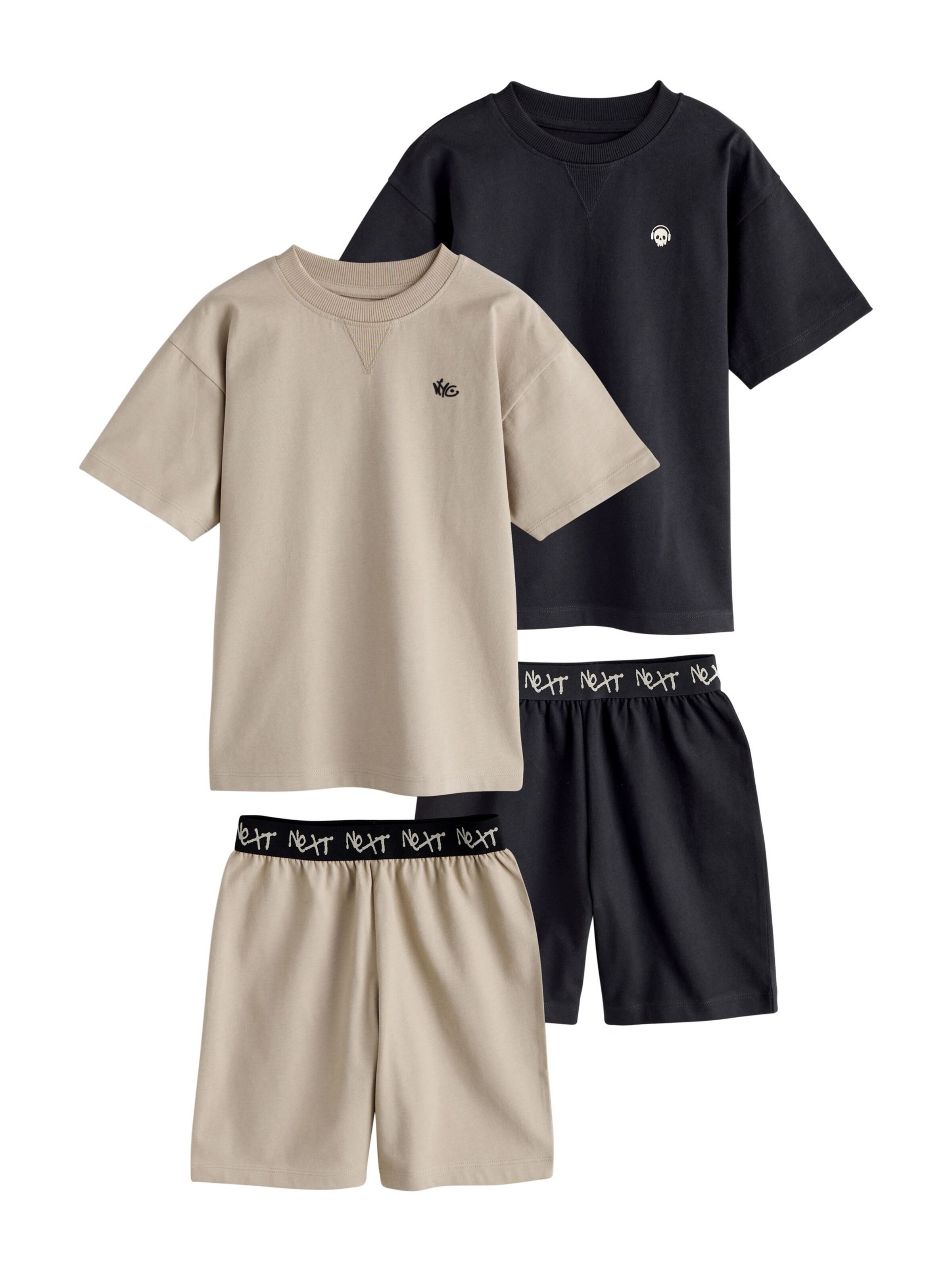 Next Schlafanzug in Beige: Vorderseite