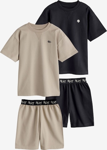 Next Schlafanzug in Beige: Vorderseite